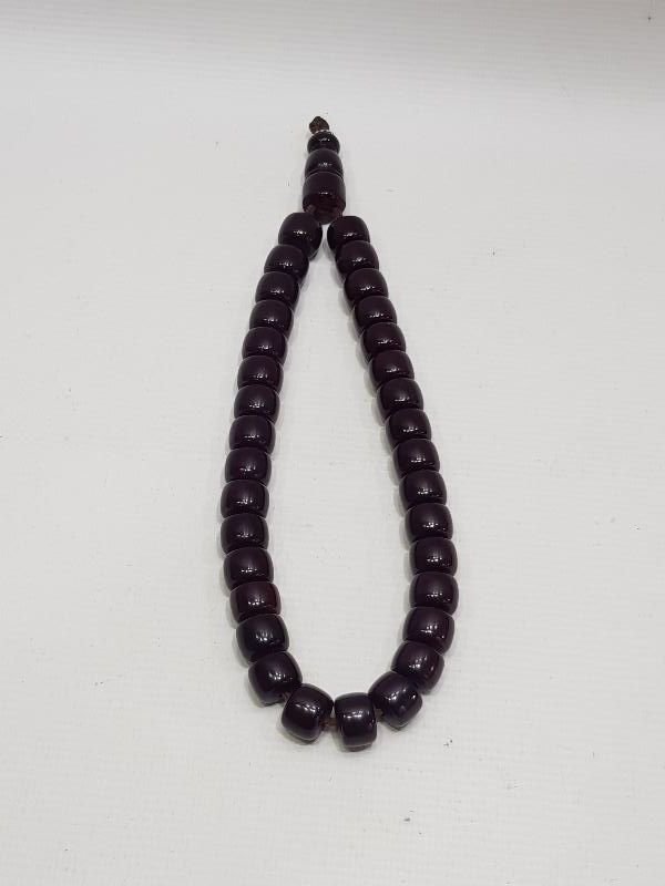 VİŞNE RENGİ ANTİKA KATALİN TESPİH