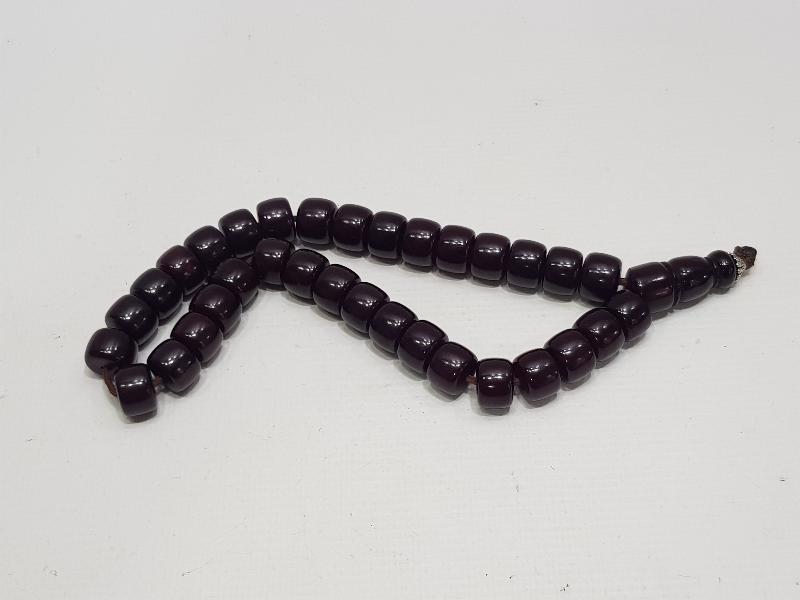 VİŞNE RENGİ ANTİKA KATALİN TESPİH