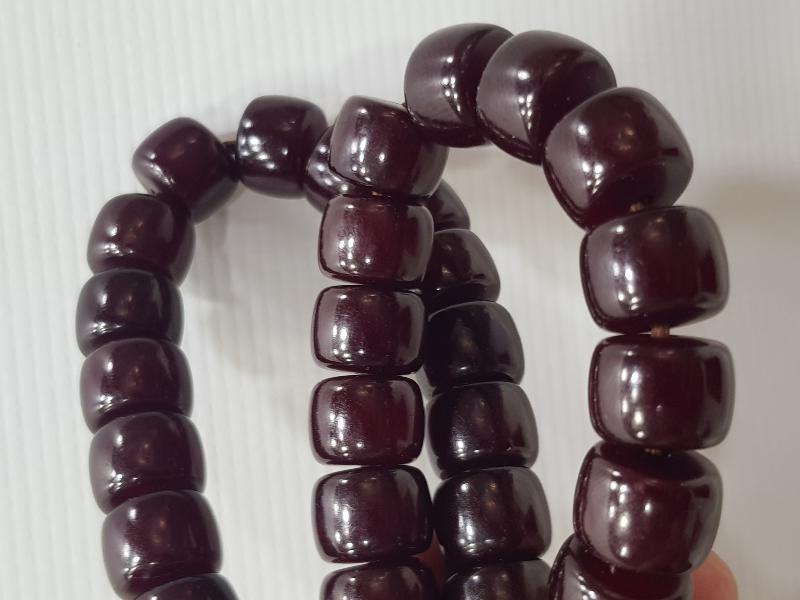 VİŞNE RENGİ ANTİKA KATALİN TESPİH