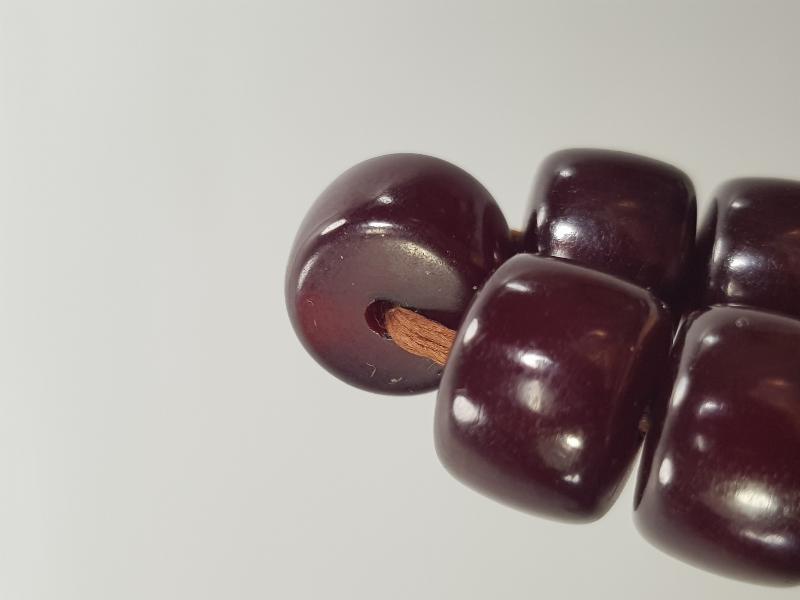 VİŞNE RENGİ ANTİKA KATALİN TESPİH