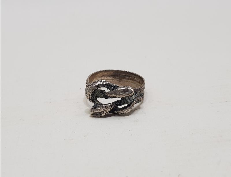 YILANLAR GÖRSELLİ GÜMÜŞ YÜZÜK