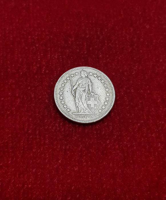 1945 İSVİÇRE GÜMÜŞ 1/2 FRANK