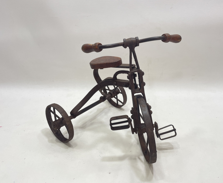 1900 BAŞLARI EL YAPIMI ÇOK NADİR MİNYATÜR BİSİKLET