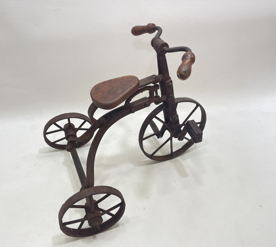 1900 BAŞLARI EL YAPIMI ÇOK NADİR MİNYATÜR BİSİKLET