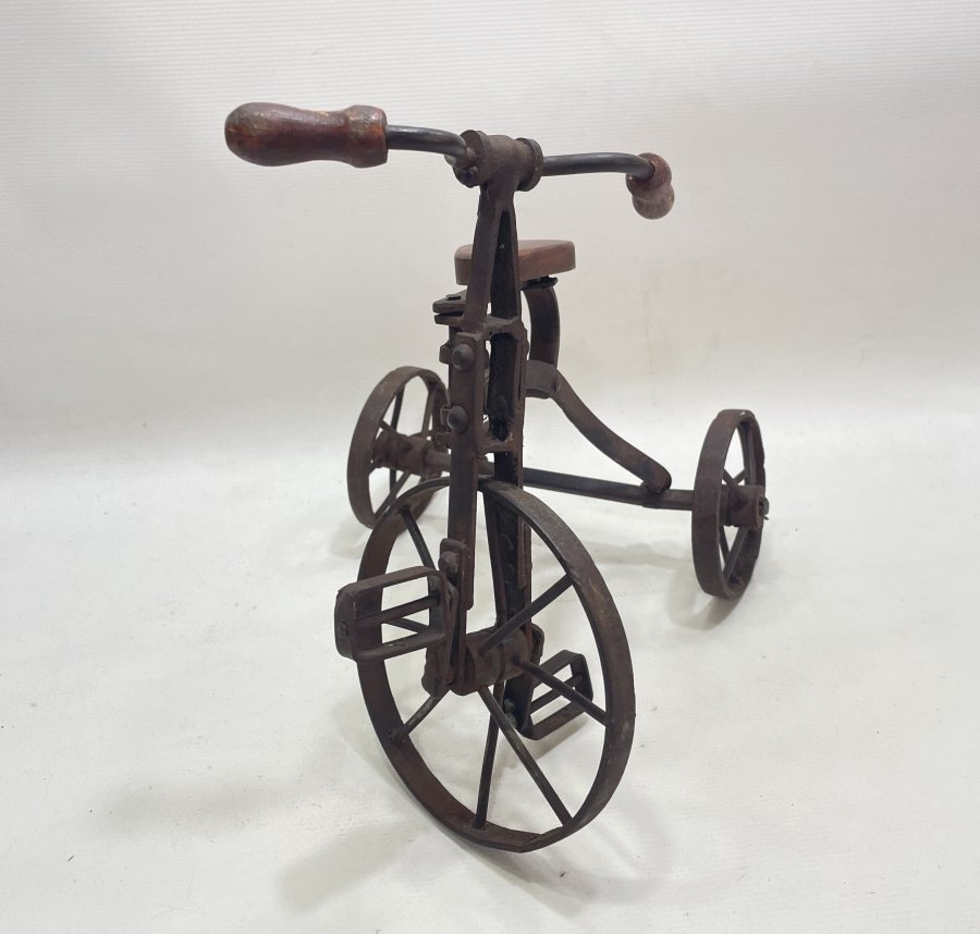 1900 BAŞLARI EL YAPIMI ÇOK NADİR MİNYATÜR BİSİKLET
