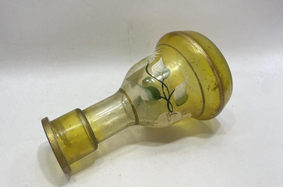 ALTIN VARAK VE EL BOYAMA İŞÇİLİKLİ ANTİKA NARGİLE ALTI