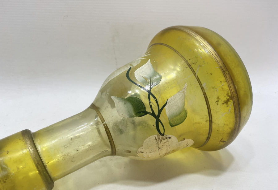 ALTIN VARAK VE EL BOYAMA İŞÇİLİKLİ ANTİKA NARGİLE ALTI