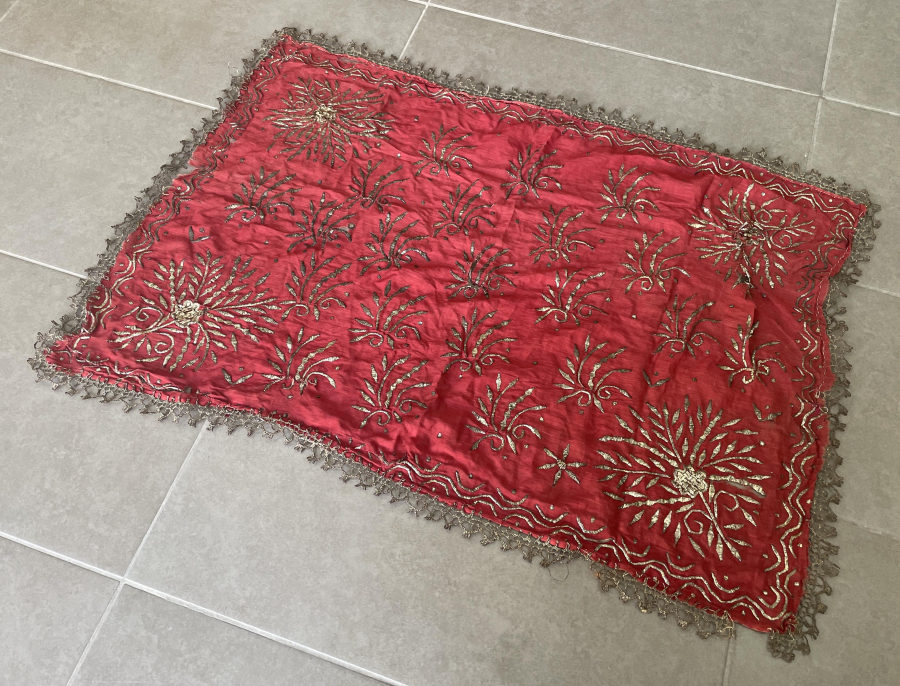 GÜMÜŞ TELKARİ İŞÇİLİKLİ ÇOK NADİR KOZAK TELLİSİ