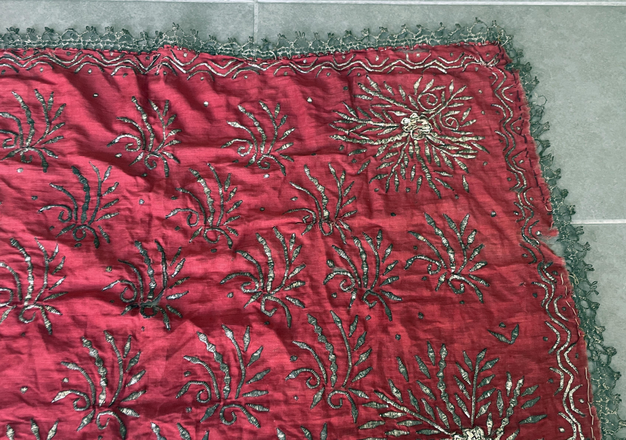 GÜMÜŞ TELKARİ İŞÇİLİKLİ ÇOK NADİR KOZAK TELLİSİ