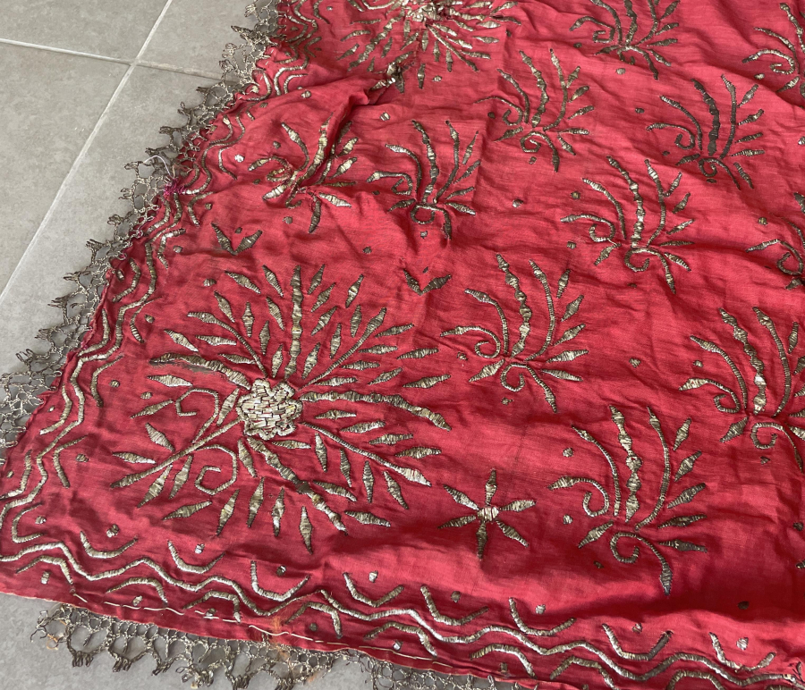 GÜMÜŞ TELKARİ İŞÇİLİKLİ ÇOK NADİR KOZAK TELLİSİ