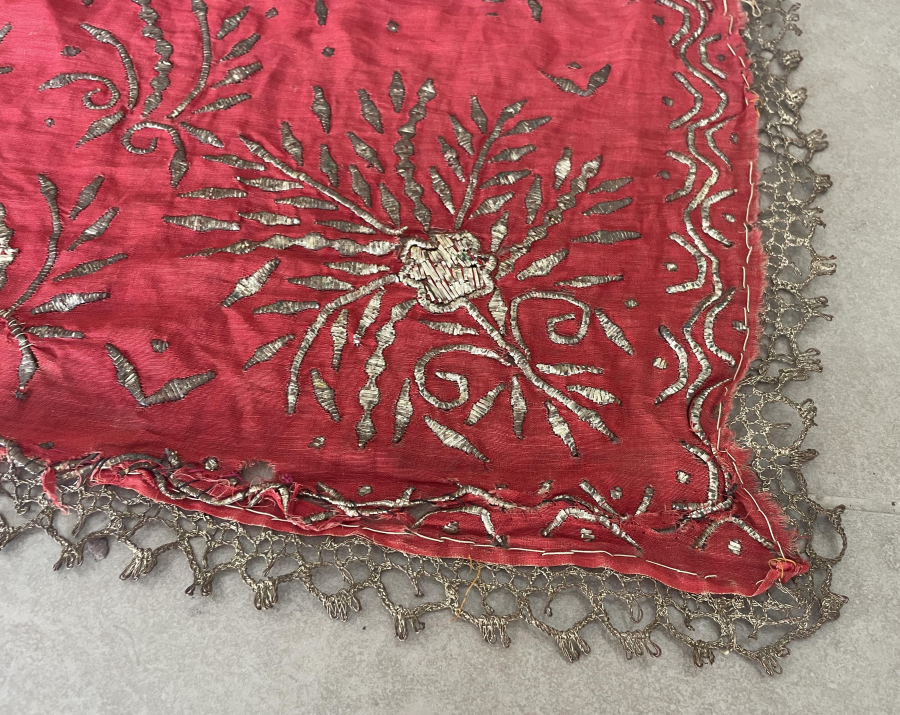 GÜMÜŞ TELKARİ İŞÇİLİKLİ ÇOK NADİR KOZAK TELLİSİ