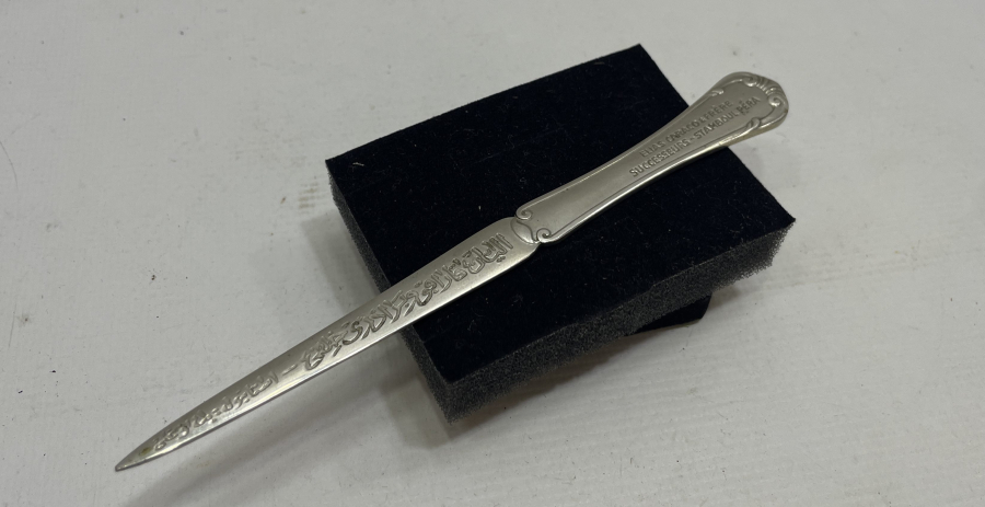 İKİ YANI OSMANLICA VE FRANSIZCA YAZILI NADİR OSMANLI DÖNEMİ ZARF AÇACAĞI