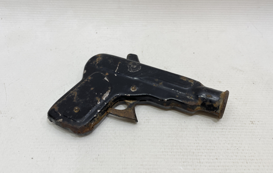 METALDEN MAMUL ANTİKA MANTAR TABANCASI