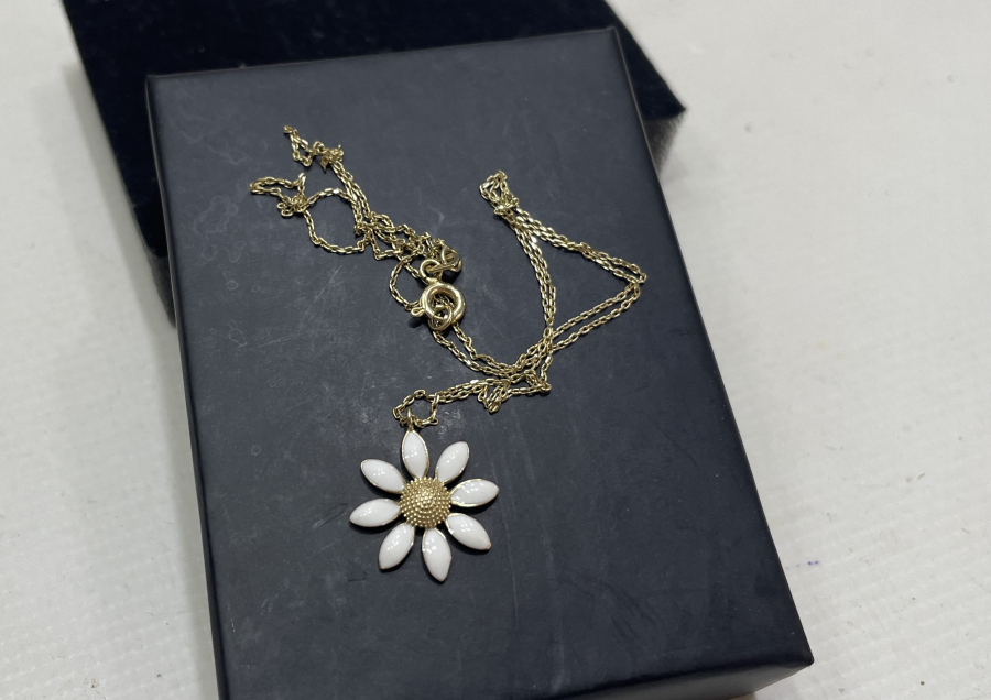 MİNE İŞÇİLİKLİ ÖZEL YAPIM ALTIN KOLYE