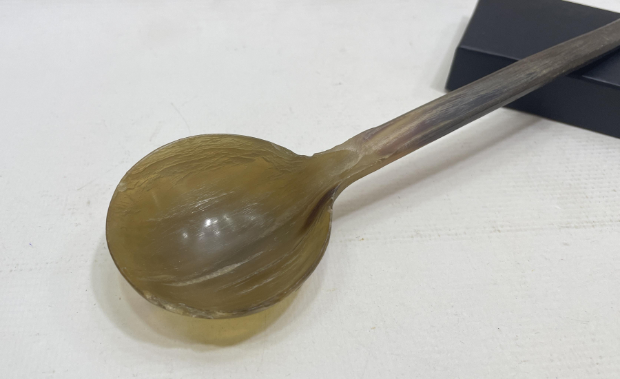 OSMANLI DÖNEMİ BOYNUZDAN MAMUL TEKKE İŞİ HOŞAF KAŞIĞI