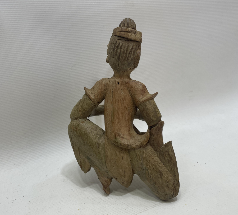 OSMANLI DÖNEMİ EL OYMA AHŞAPTAN MAMUL ÇOK NADİR OZAN FİGÜRÜ