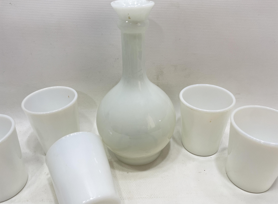 SARAY İŞİ ÇOK NADİR HIRKA-İ SADET SULUĞU OPAL SÜRAHİ VE BARDAKLARI - İLK KEZ GÖRÜLÜYOR