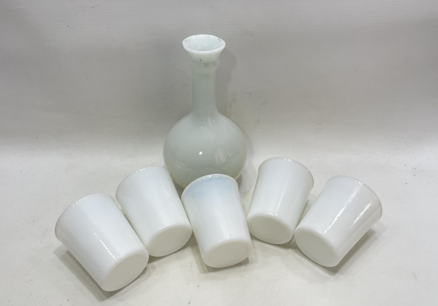 SARAY İŞİ ÇOK NADİR HIRKA-İ SADET SULUĞU OPAL SÜRAHİ VE BARDAKLARI - İLK KEZ GÖRÜLÜYOR