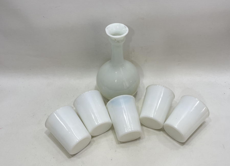 SARAY İŞİ ÇOK NADİR HIRKA-İ SADET SULUĞU OPAL SÜRAHİ VE BARDAKLARI - İLK KEZ GÖRÜLÜYOR