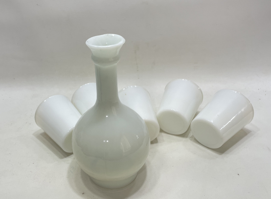 SARAY İŞİ ÇOK NADİR HIRKA-İ SADET SULUĞU OPAL SÜRAHİ VE BARDAKLARI - İLK KEZ GÖRÜLÜYOR