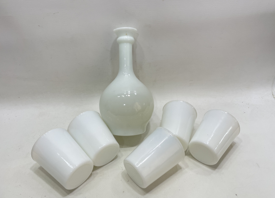 SARAY İŞİ ÇOK NADİR HIRKA-İ SADET SULUĞU OPAL SÜRAHİ VE BARDAKLARI - İLK KEZ GÖRÜLÜYOR