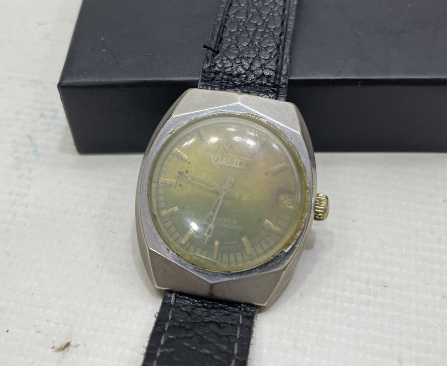 VIALUX MARKA KURMALI ANTİKA KOL SAATİ