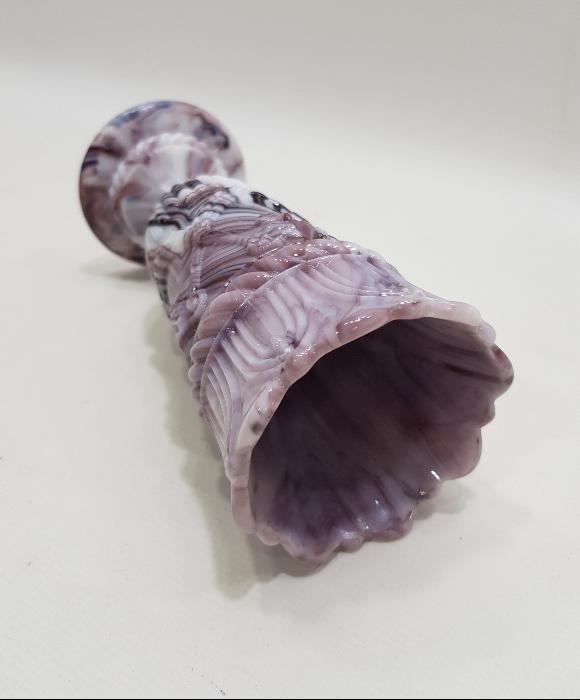 19. YÜZYIL ŞARAP TANRISI DIONYSOS RESİMLİ NADİR FORMDA OPAL VAZO