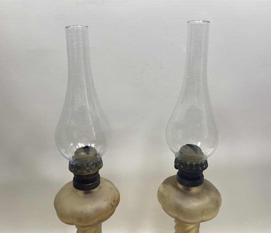 ANTİKA ÇİFT BURGULU GAZ LAMBASI