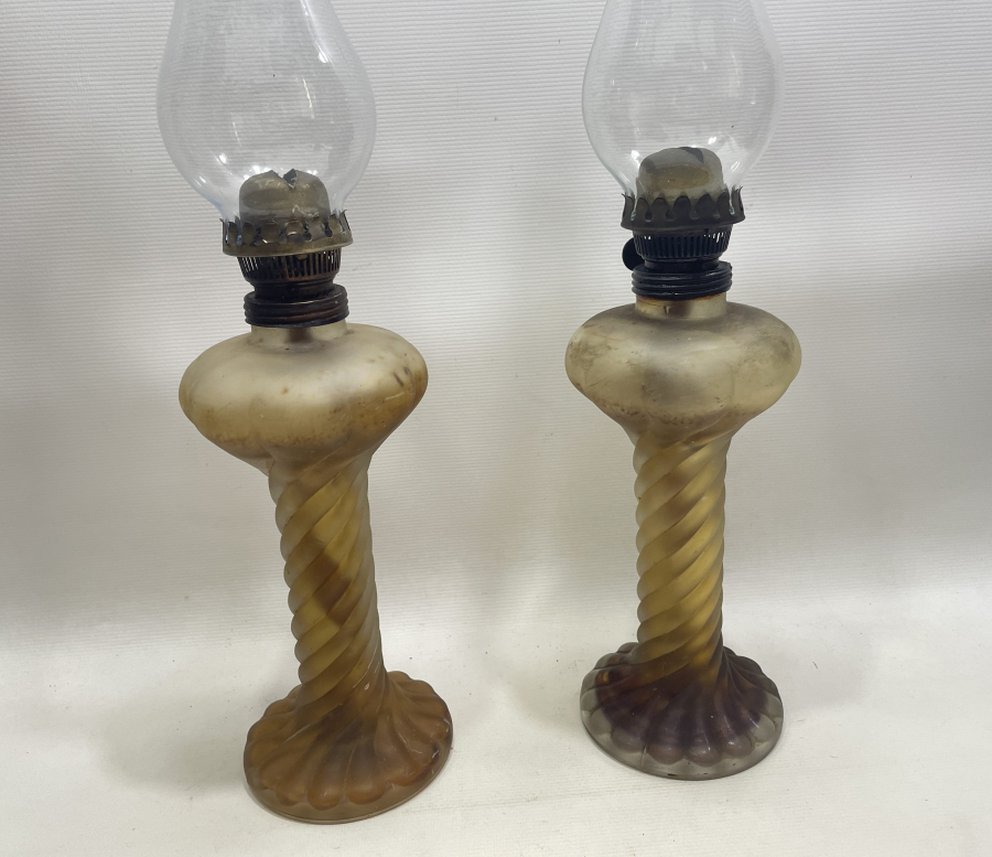 ANTİKA ÇİFT BURGULU GAZ LAMBASI