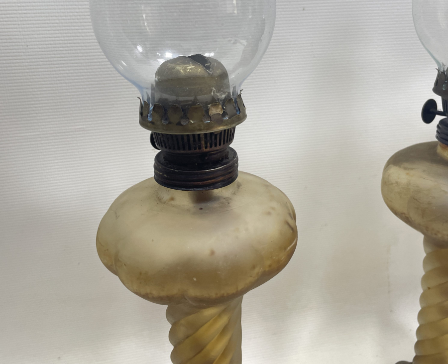 ANTİKA ÇİFT BURGULU GAZ LAMBASI