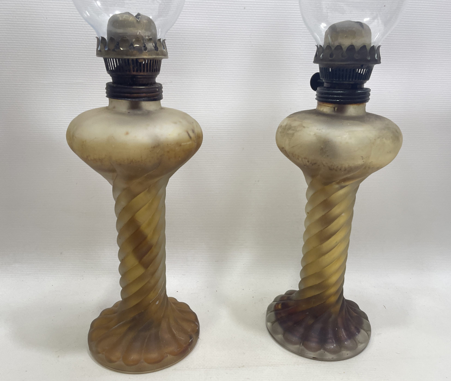 ANTİKA ÇİFT BURGULU GAZ LAMBASI