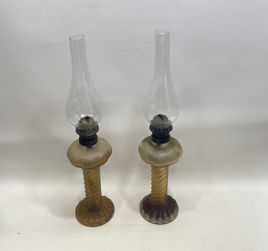 ANTİKA ÇİFT BURGULU GAZ LAMBASI