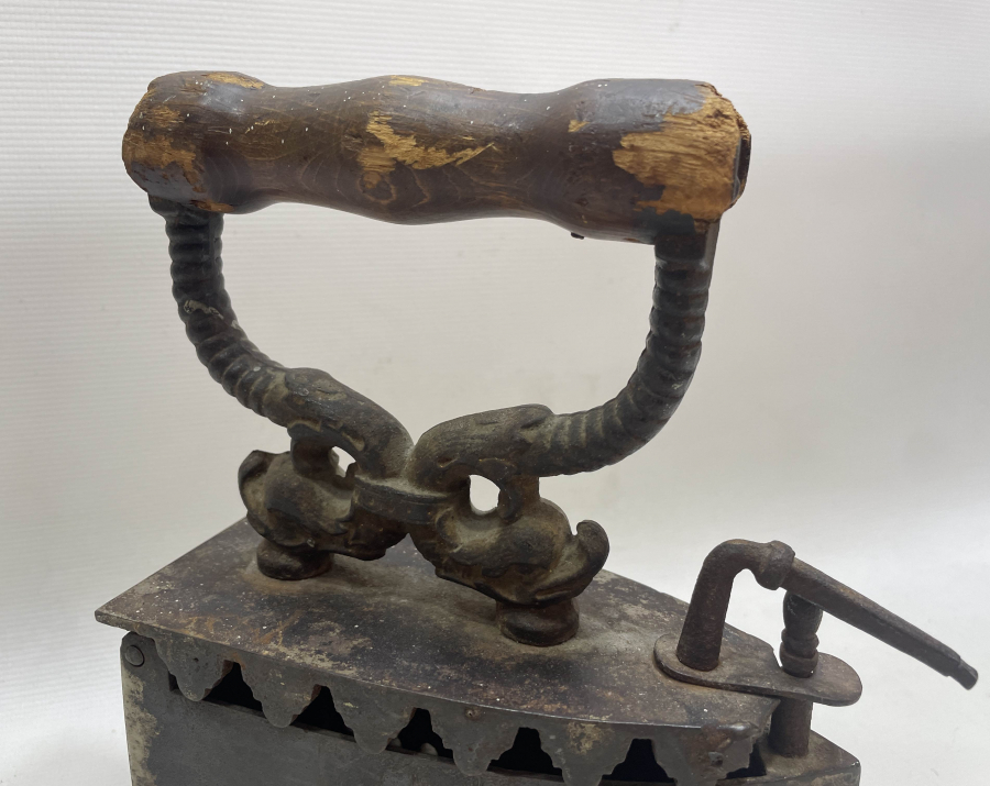 ARKASI USTA DAMGALI OSMANLI DÖNEMİ ÇOK NADİR RUM İŞİ KÖMÜRLÜ ÜTÜ