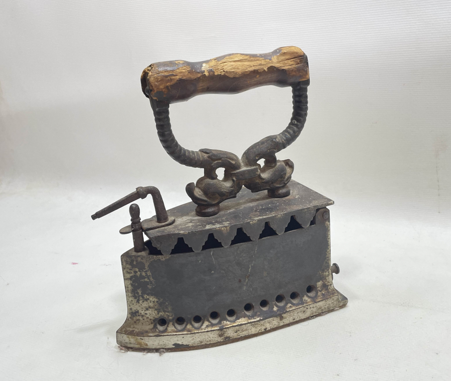 ARKASI USTA DAMGALI OSMANLI DÖNEMİ ÇOK NADİR RUM İŞİ KÖMÜRLÜ ÜTÜ