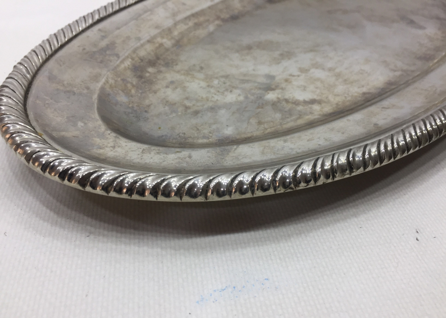 BÜYÜK BOY ANTİKA GÜMÜŞ KAPLAMA JARDİNYER - MEYVELİK