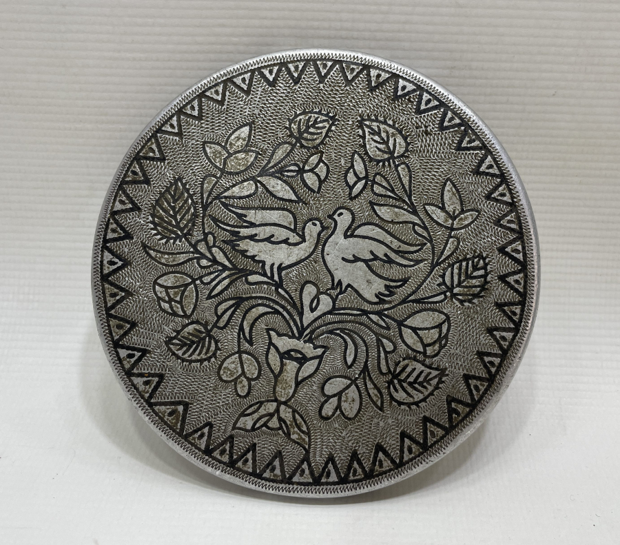 ÇİFTE KUMRULAR TEMALI ÇOK NADİR ESARET YADİGARI ESİR İŞİ OSMANLI AYNA