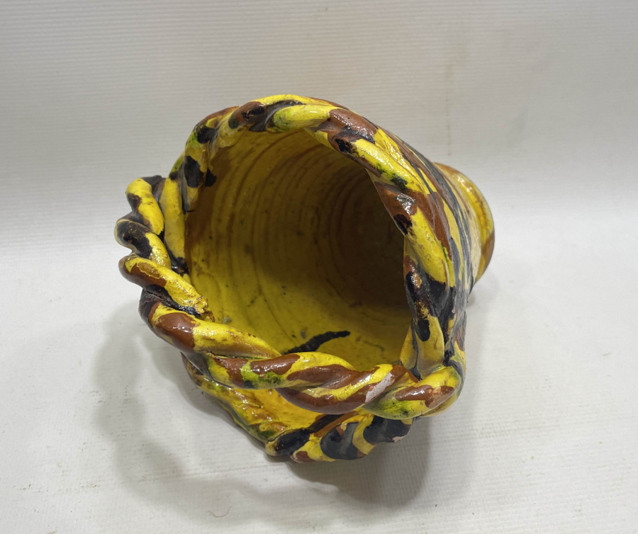 ÇİL KONDİSYONDA ÇOK NADİR ÇANAKKALE İŞİ GELİN ÇİÇEĞİ KOVASI