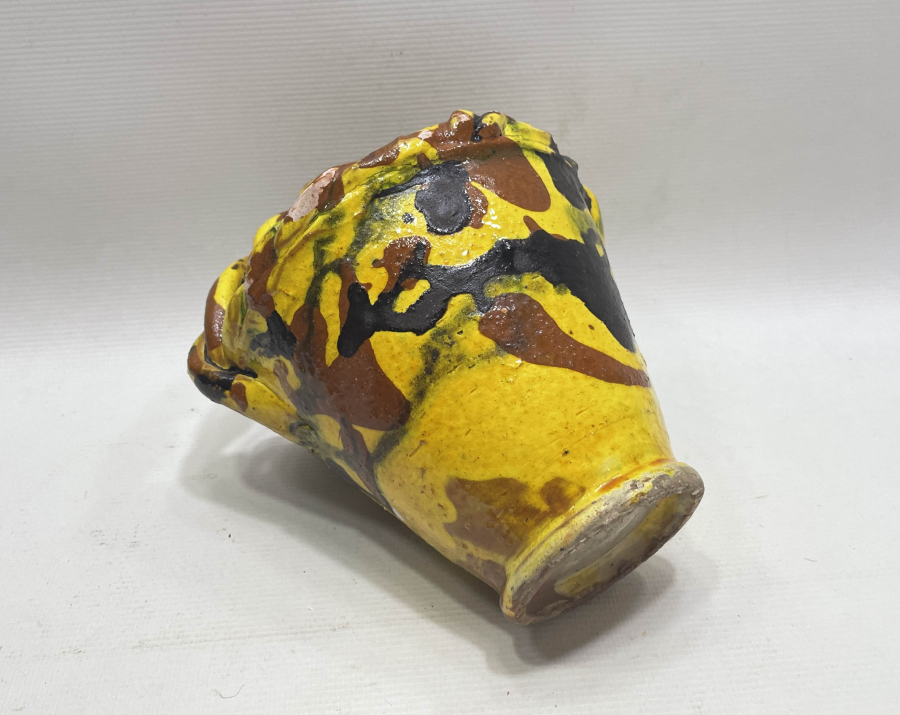 ÇİL KONDİSYONDA ÇOK NADİR ÇANAKKALE İŞİ GELİN ÇİÇEĞİ KOVASI