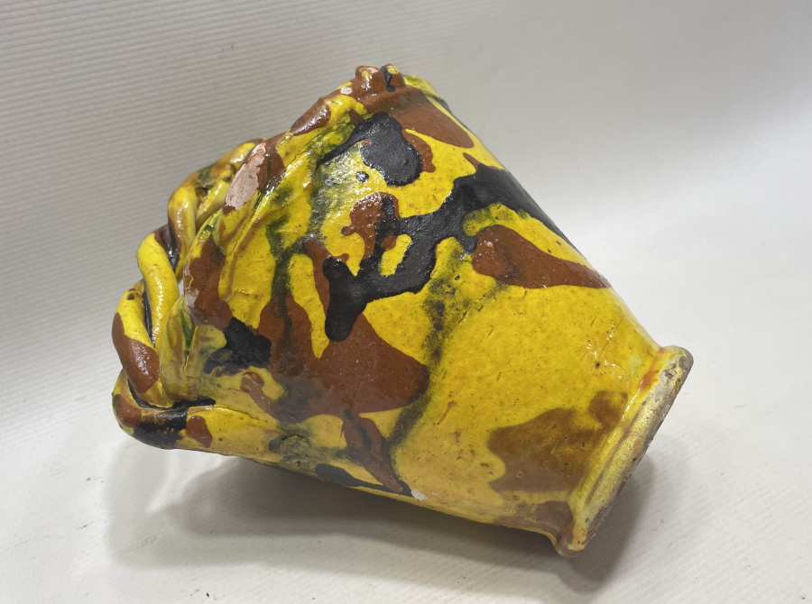 ÇİL KONDİSYONDA ÇOK NADİR ÇANAKKALE İŞİ GELİN ÇİÇEĞİ KOVASI