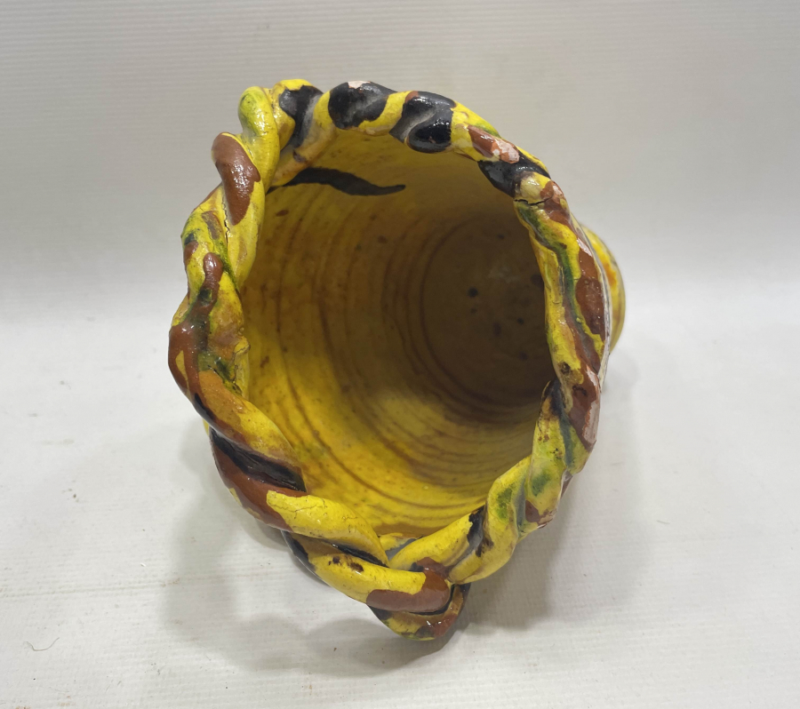 ÇİL KONDİSYONDA ÇOK NADİR ÇANAKKALE İŞİ GELİN ÇİÇEĞİ KOVASI