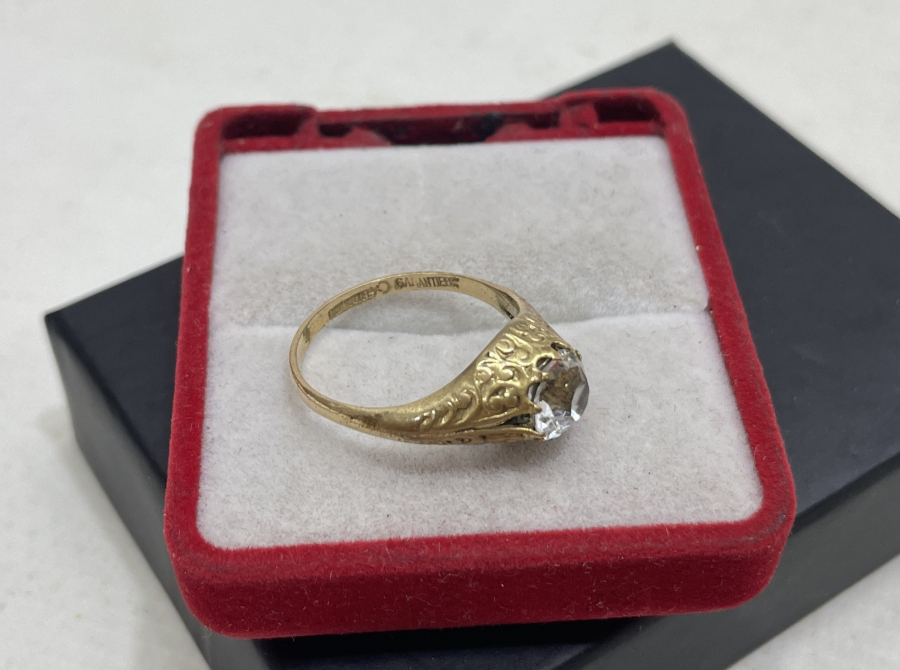 İÇİ AY YILDIZLI VE USTA DAMGALI OSMANLI DÖNEMİ ALTIN YÜZÜK