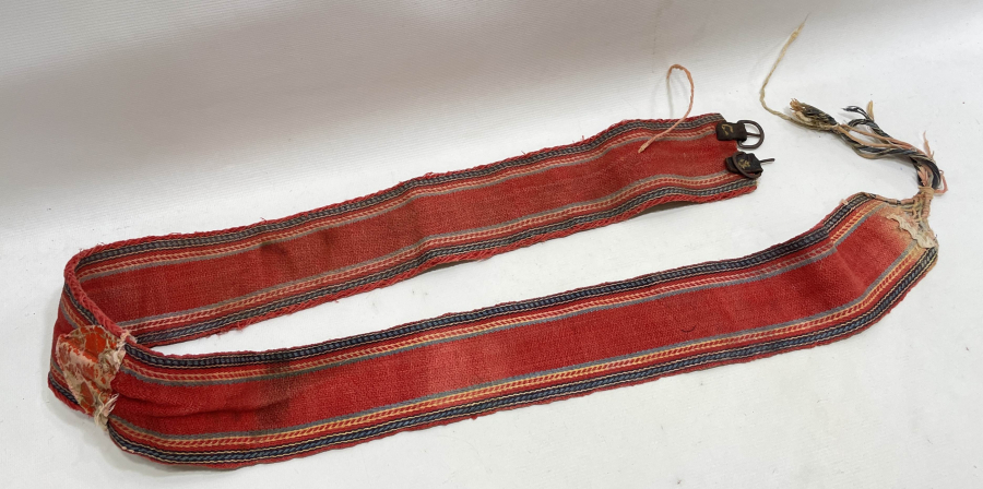 İÇİNDE GİZLİ KESESİ BULUNAN OSMANLI DÖNEMİ DERVİŞ KEMERİ