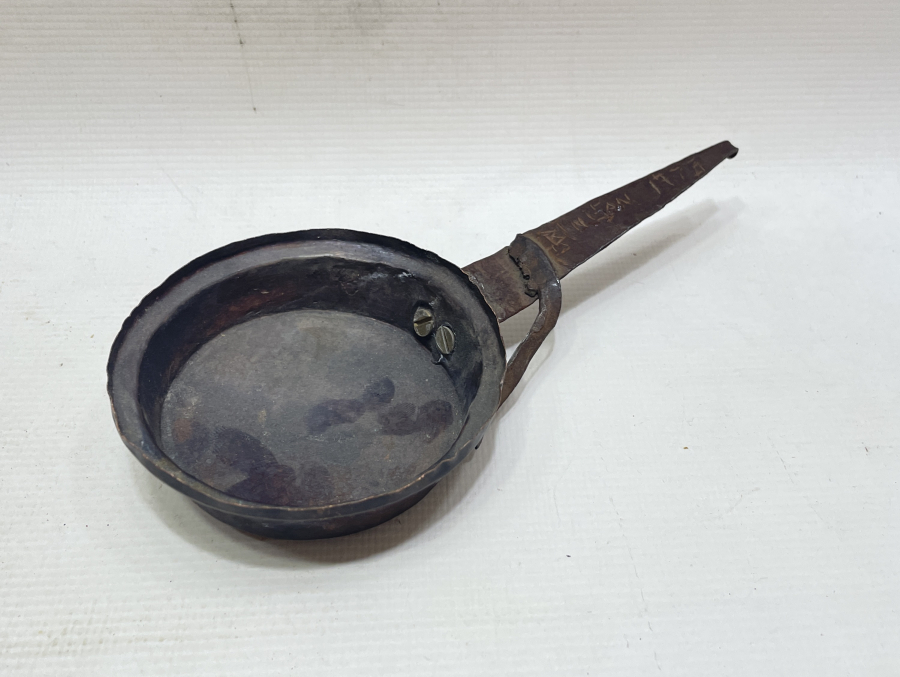 KAHVECİ İŞİ TAMAMI EL YAPIMI MİNİ KAHVE KAVURMA TAVASI