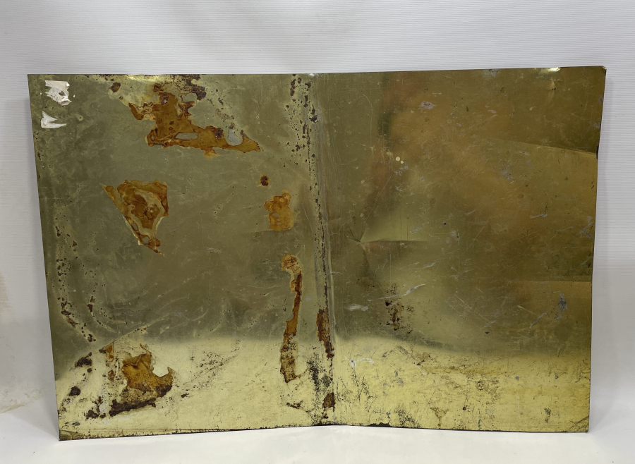 KETEBELİ TENEKE ÜZERİ EL ÇEKME BÜYÜK BOY HAT LEVHA 