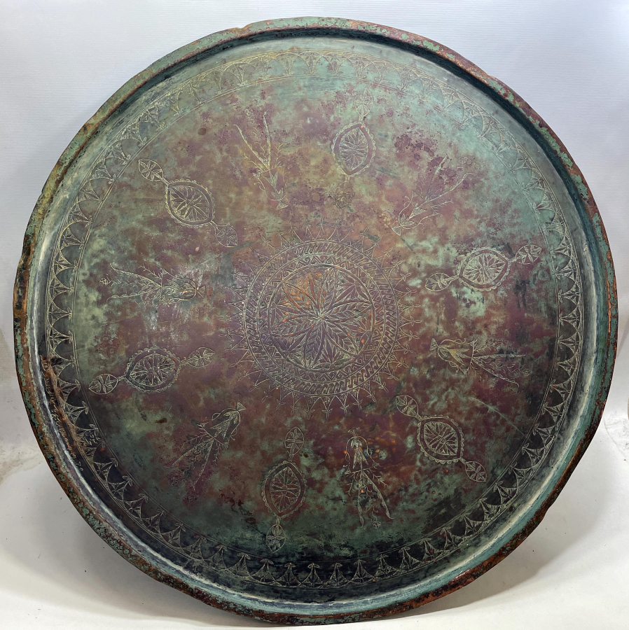 OSMANLI DÖNEMİ ÇOK NADİR BÜYÜK BOY TEKKE İŞİ ŞEYH YASİN E AİT ORTA SİNİSİ