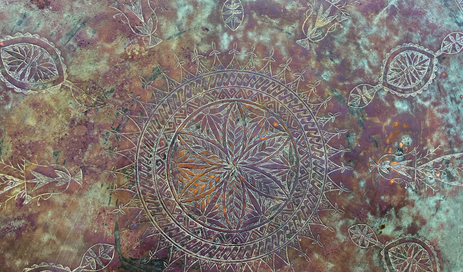 OSMANLI DÖNEMİ ÇOK NADİR BÜYÜK BOY TEKKE İŞİ ŞEYH YASİN E AİT ORTA SİNİSİ