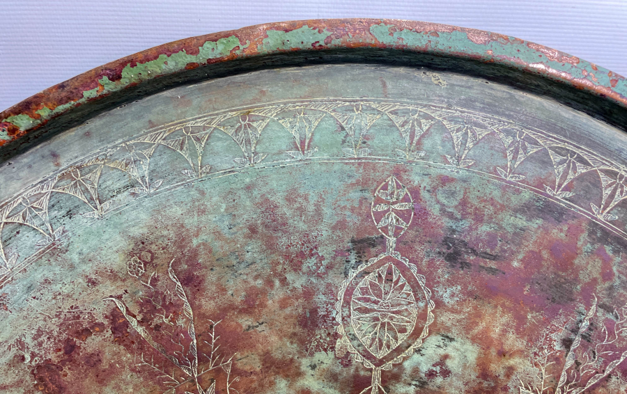 OSMANLI DÖNEMİ ÇOK NADİR BÜYÜK BOY TEKKE İŞİ ŞEYH YASİN E AİT ORTA SİNİSİ