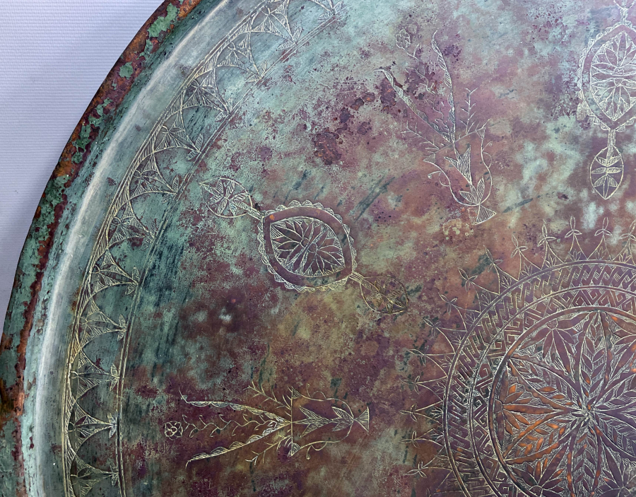 OSMANLI DÖNEMİ ÇOK NADİR BÜYÜK BOY TEKKE İŞİ ŞEYH YASİN E AİT ORTA SİNİSİ