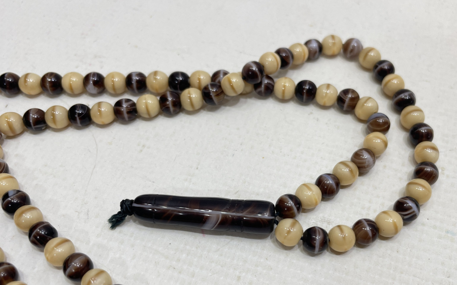 OSMANLI DÖNEMİ ÇOK NADİR RENK CÜMBÜŞÜ BEYKOZ NAMAZ TESPİHİ