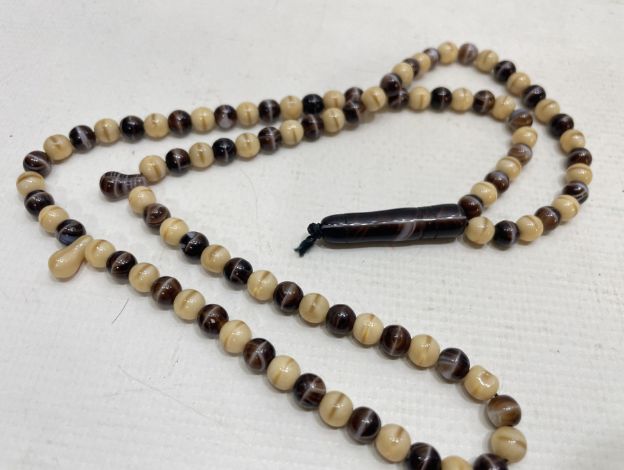 OSMANLI DÖNEMİ ÇOK NADİR RENK CÜMBÜŞÜ BEYKOZ NAMAZ TESPİHİ